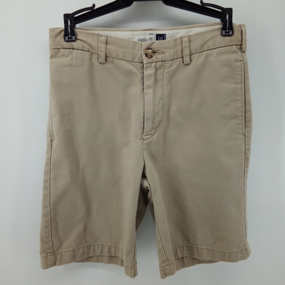 GAP Kids Easy Fit 100% Cotton Boys 14 Regular Tan Shorts Interior Buttons - Picture 1 of 8